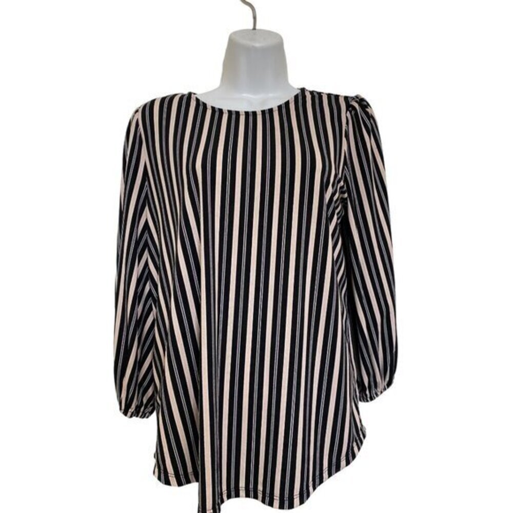 Adrianna‎ Papell Slinky Knit Blouse Top, SZ Small